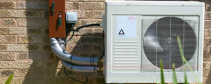 wall mounted air source heat pump