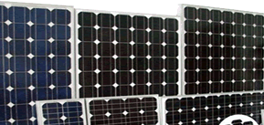 A range of Solar panels we stock